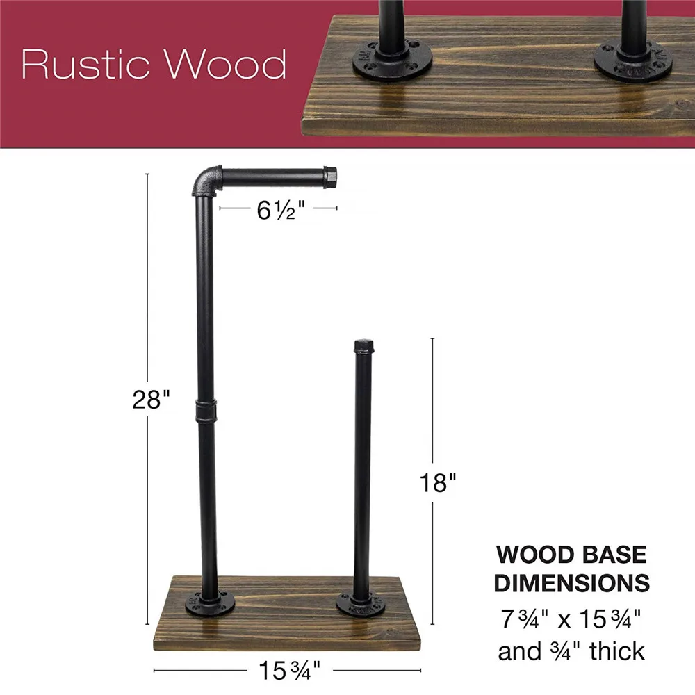 Toilet Paper Holder Stand Free Standing Toiler Paper Dispenser Bathroom Organizer with Reserve Storage