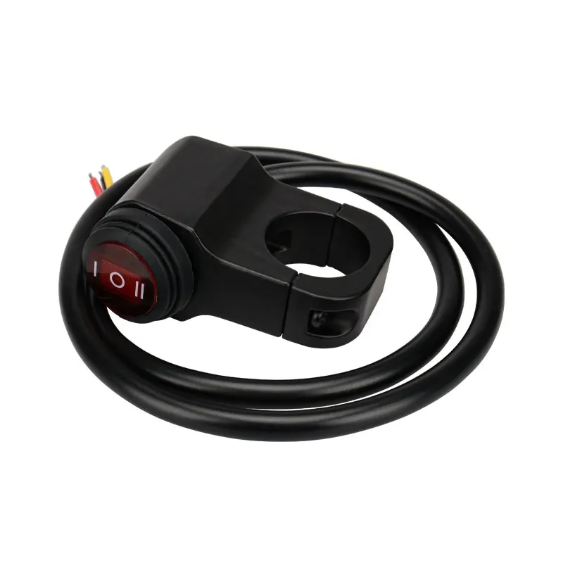 Waterproof 12V Motorcycle  Handlebar Switches Motorbike Headlight Hazard Brake Fog Lights ON-OFF-ON Switch