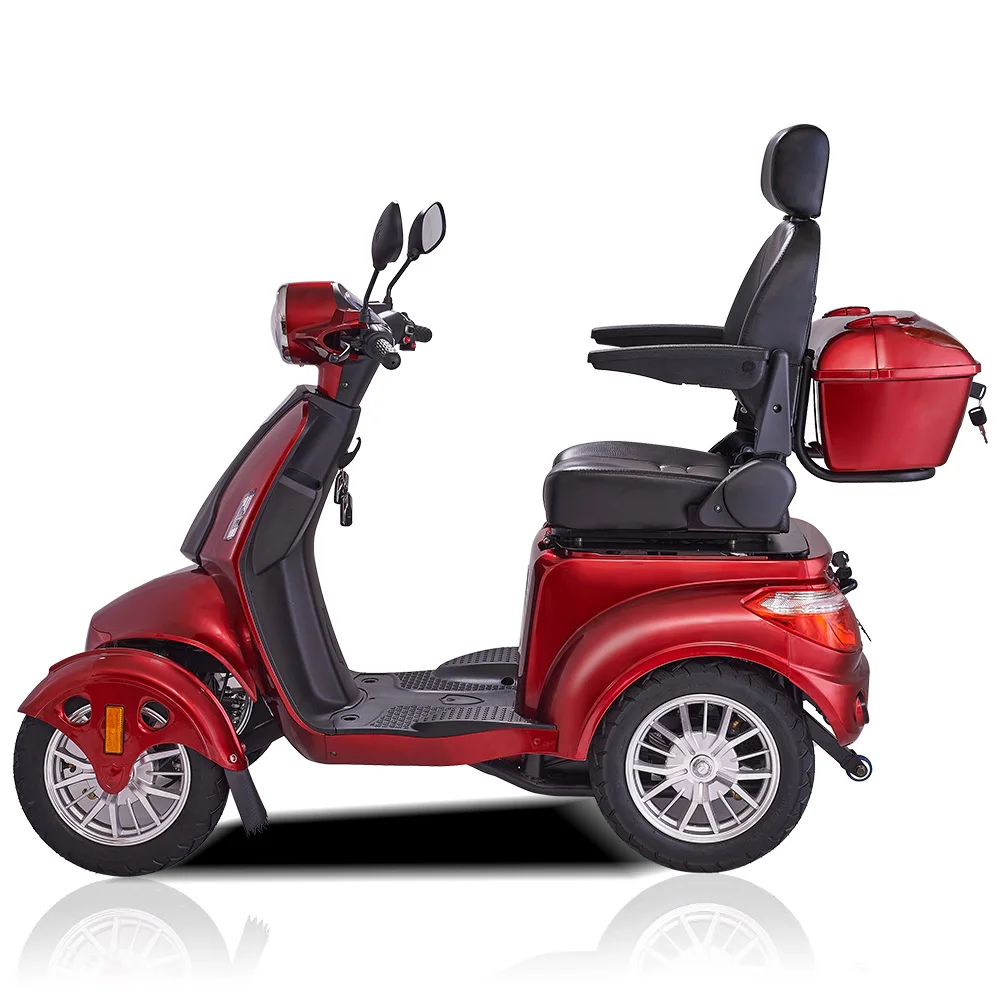 USA america warehouse High quality red 48 V disabled  scooter electric 4 wheel