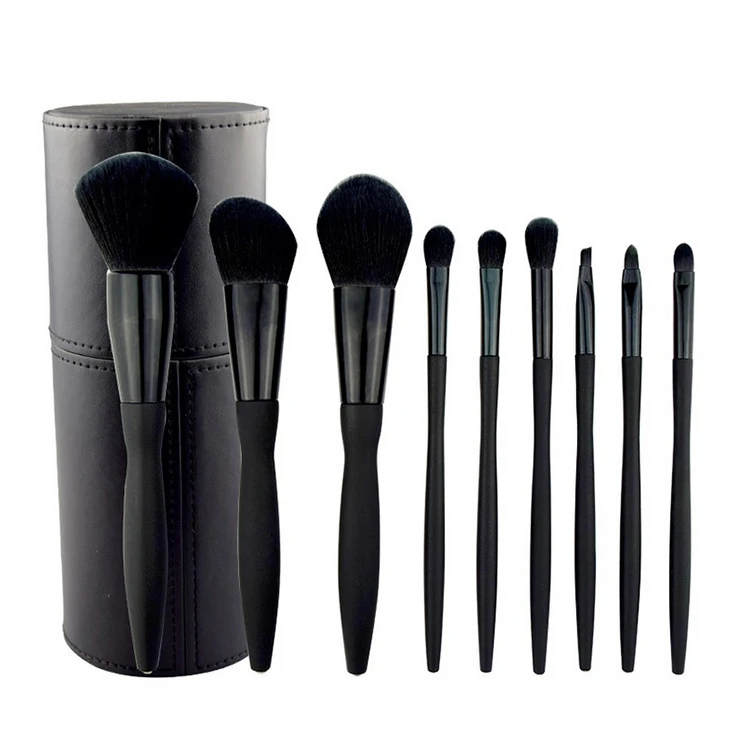 9 pcs black makeup brush manufacturers wholesale makeup brush sets makeup brush set custom vegan soft fiber hair