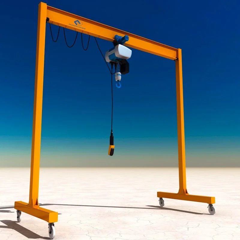 2 3 5 Ton Outdoor Small Workshop Mobile Gantry Crane A Frame Gantry Crane