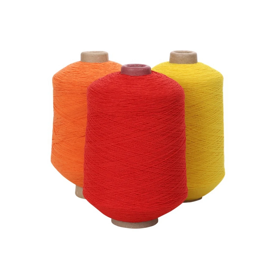 High Elastic Spandex Rubber Double Cover Yarn Latex Rubber Thread For Socks Knitting