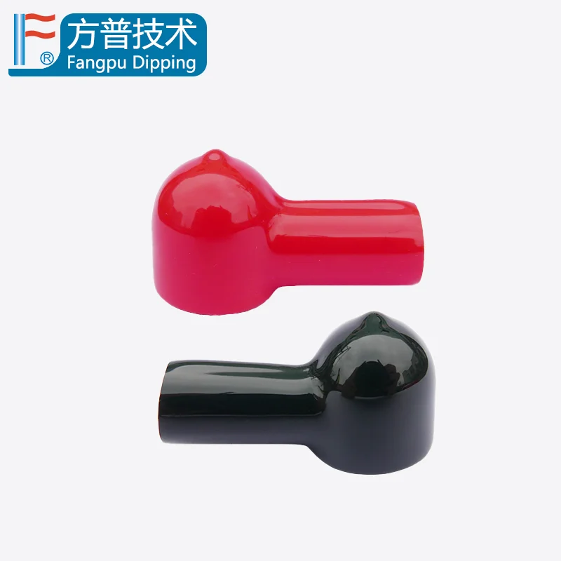 Factory Red Battery Terminal Rubber Cover Black Battery Insulation Cover Soft Battery Terminal Covers for boat car