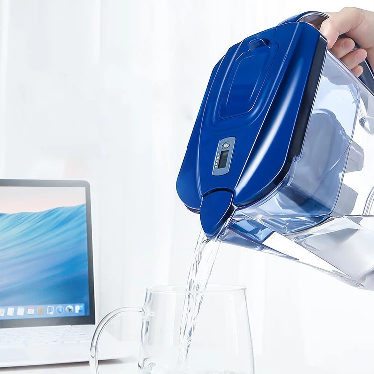 Portable Household Kitchen Pitcher 3.5L Alkaline Water Filter Purifier Pitcher Jug With Carbon Filter