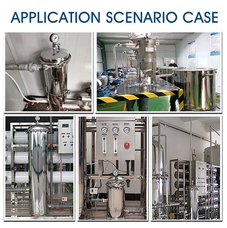 Food-Grade Stainless Steel 304/316 Micropore Precision Cartridge Filter Industrial Filtration Equipment for factory use