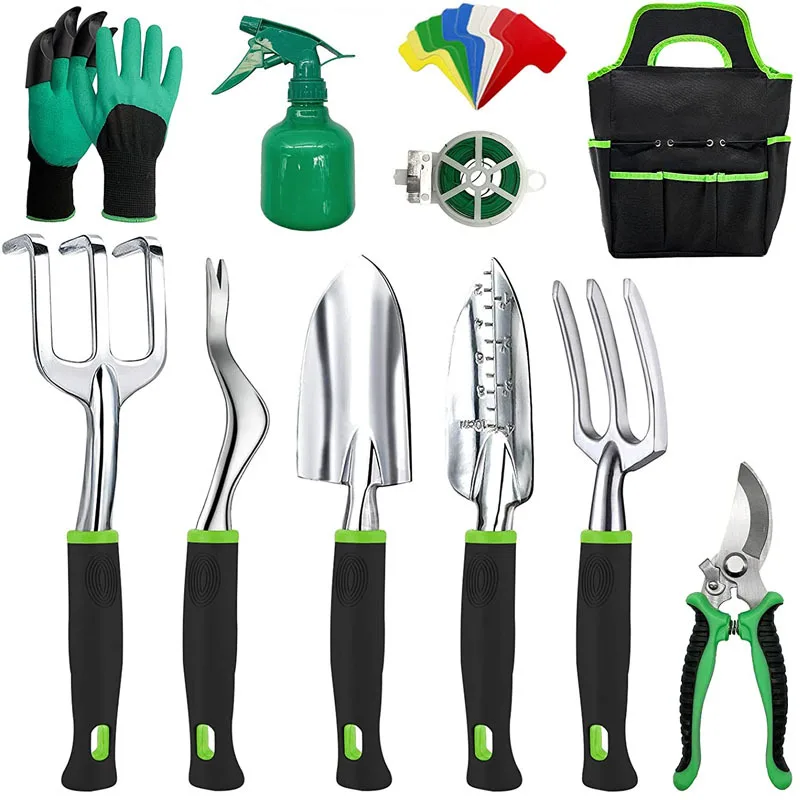 83 Pcs Garden Tools Set Succulent Tools Set, Heavy Duty Aluminum Manual Garden Kit Outdoor Gardening Gifts Tools for Men Wome