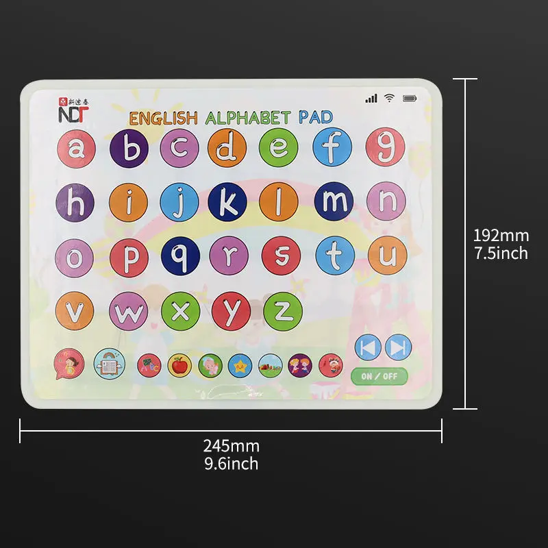 Customize Languages Children Press Letter Sound Reading Pad Learning Machine Kids Sound Book Pad