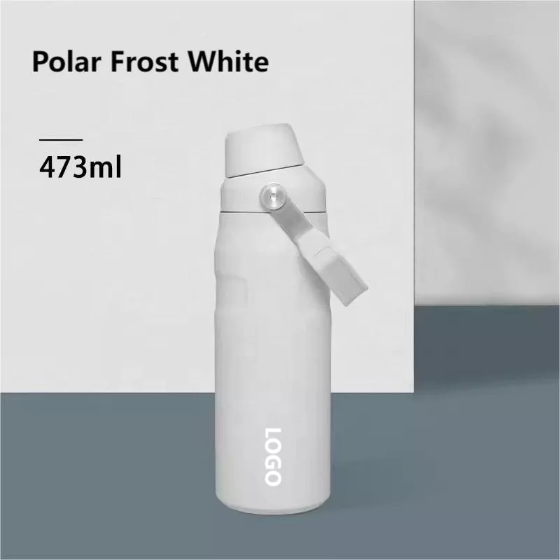 Large Capacity Coffee Cup With Handle 16oz 24oz Double Wall Vacuum Insulated Stainless Steel Thermos Cup