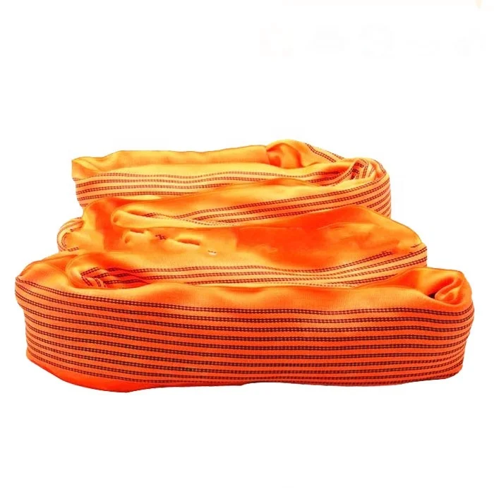 China Manufacturer heavy duty high quality 12 ton 5 meters synthetic round sling