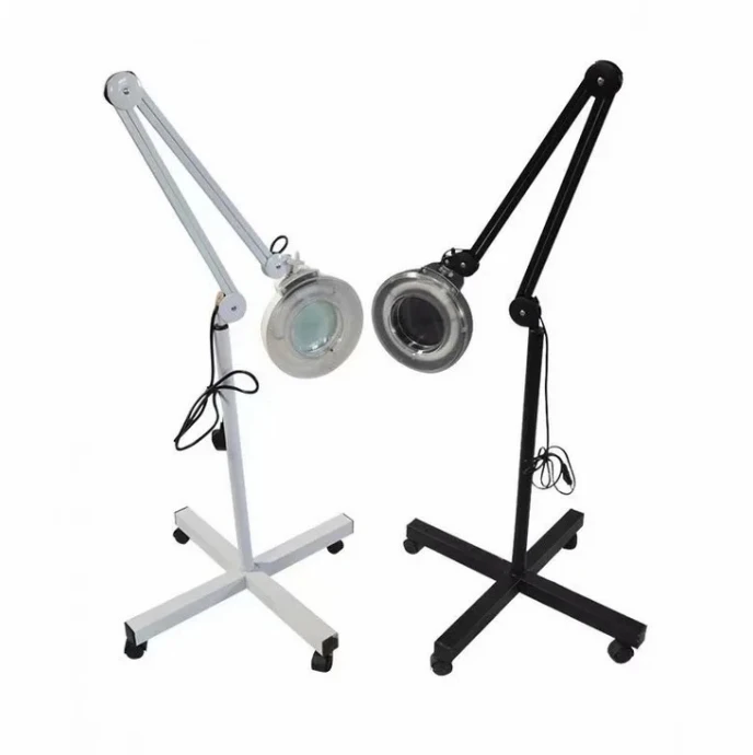 Four-legged beauty light with wheels LED cold light magnifying glass pick acne eyelash tattoo light instrument eyebrow