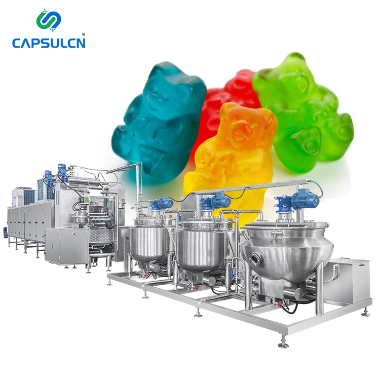 CapsulCN Fully Automatic Gummy Bear Machine Jelly Gummy candy Depositing Line Gummy Making Machine