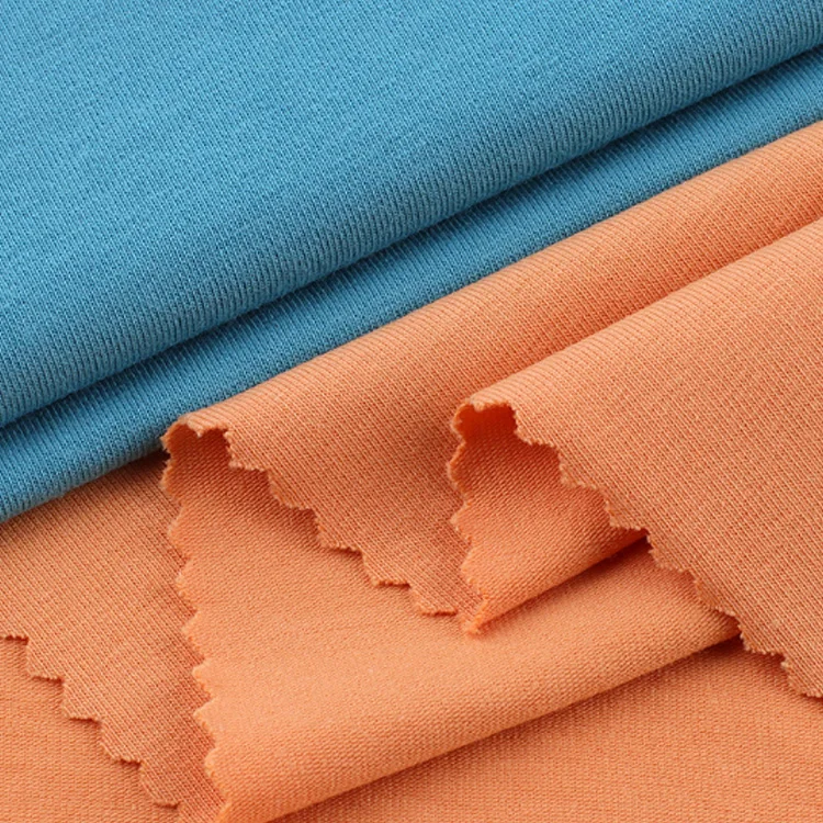 Однотонная модная уличная одежда унисекс 26s футболка в наличии Пима Хлопок Спандекс Трикотажная Ткань для футболки