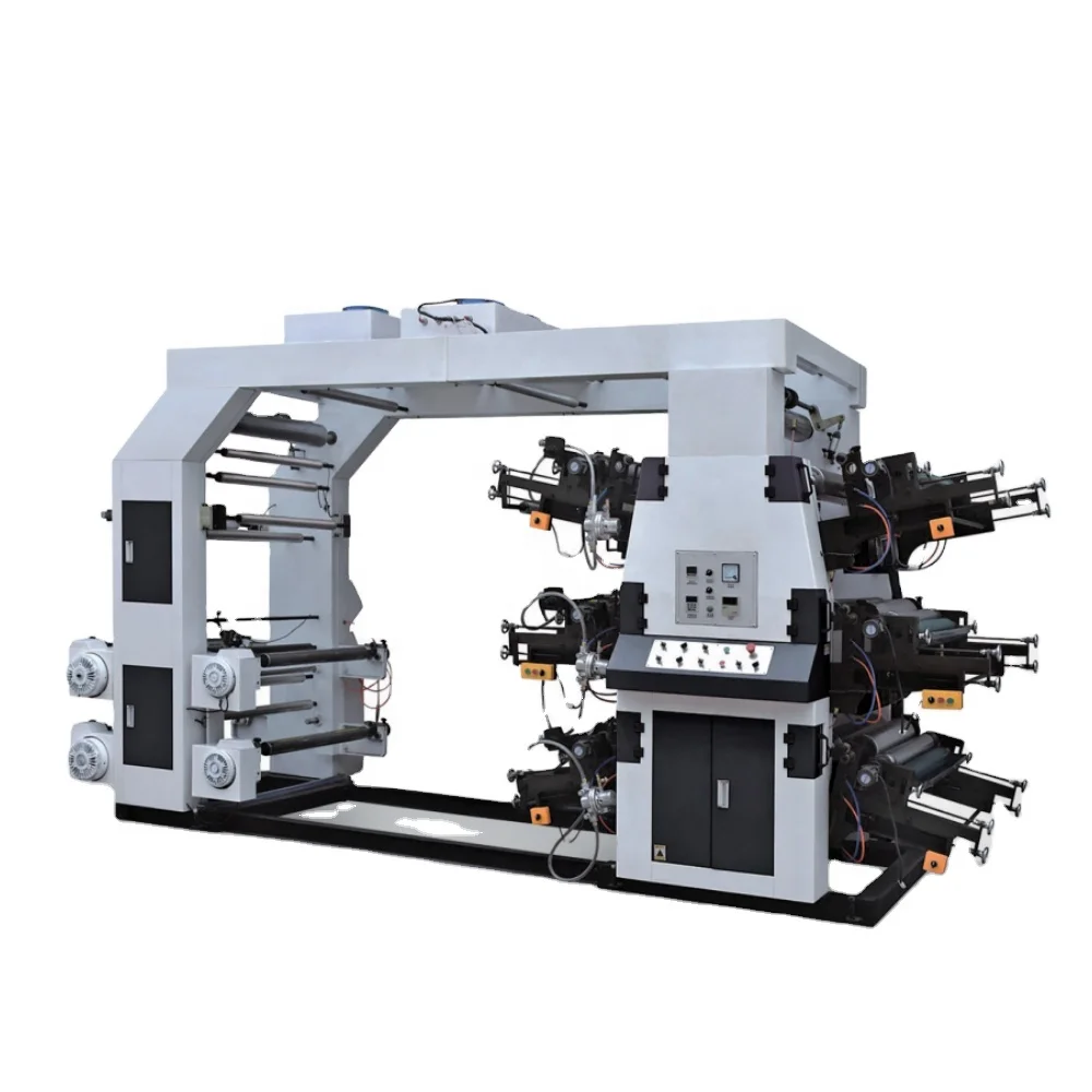 
uv flexo printing machine 4 color 6 color price 6 color automatic flexo print machine price paper plastic printing 