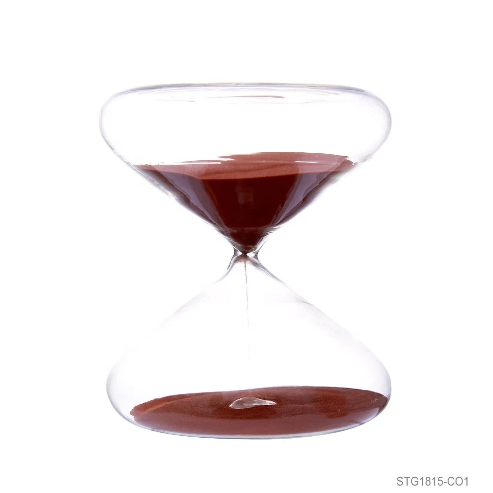 promotional gifts new shape 5 mins electriplated colored sand 30 mins normal sand high borosilicate glass sand timer