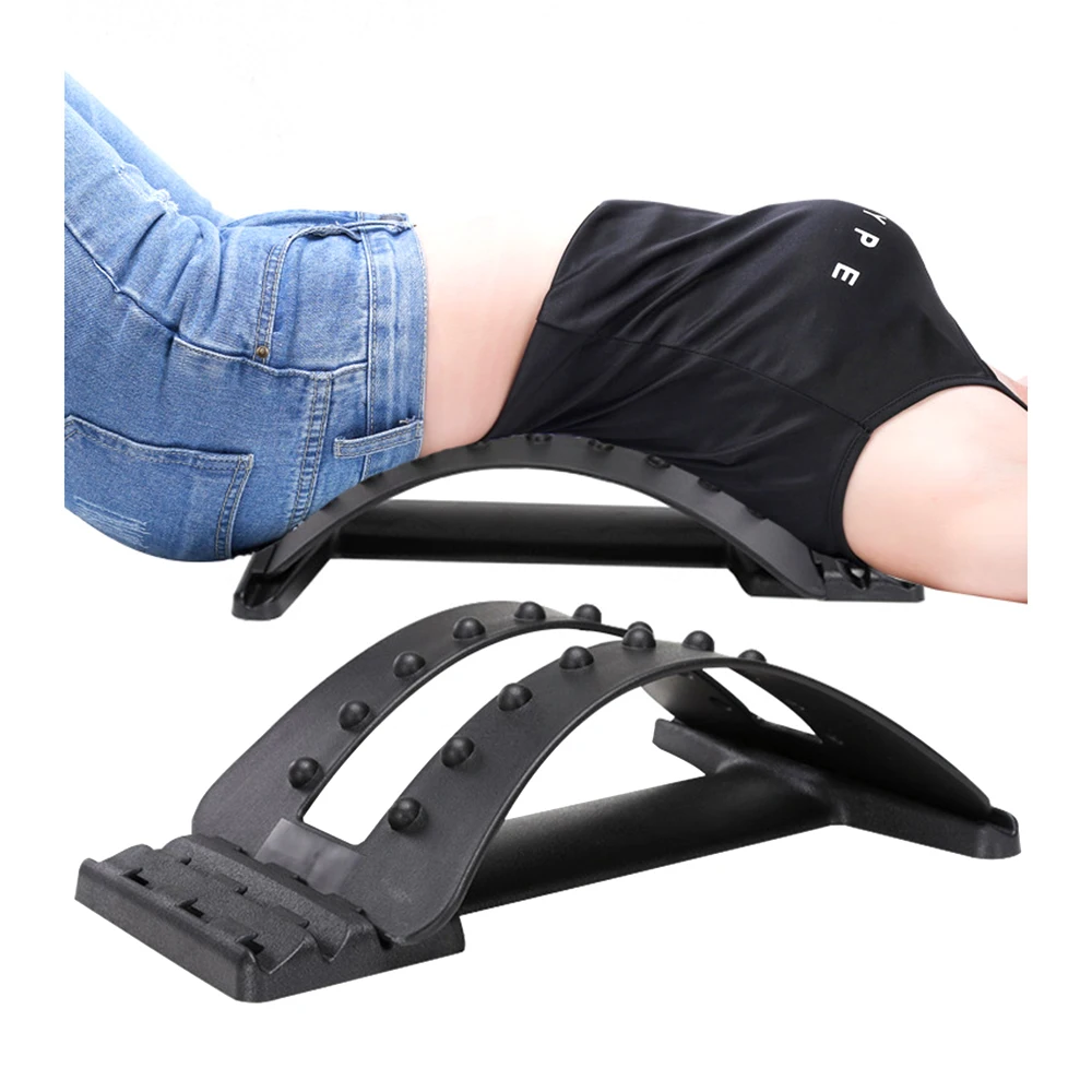 Back arch stretcher lumbar support Massager tools Magic Stretch Fitness Relaxation Spine Pain Relief