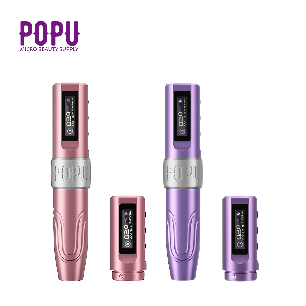 2024 POPU Mini Diva Ultra Low Voltage 2V Extra battery Pack Permanent Makeup Machine smp Wireless PMU Tattoo Pen Machine