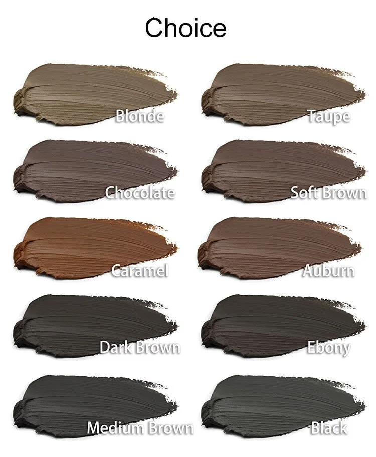 10 Color Durable Eyebrow Gel Private Label Waterproof Eyebrow Wax Gel Cream Logo Free