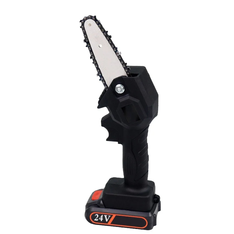 1680W 4 Inch 24V Mini Electric Pruning Chain Saw With 2pcs Battery Woodworking Chainsaw Garden Logging Cutter Tool Rechargeable