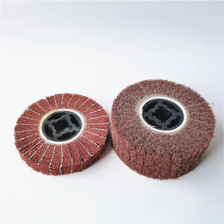 High Quality Non-woven Abrasive Grinding Polishing Wheels With Sand Abrasive Cloth Flap Wheel Buffing Drum
