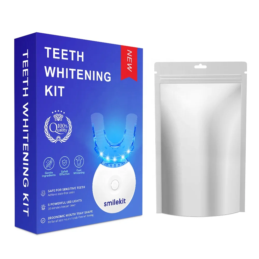 Private Logo Whitening Teeth Kit Home Teeth Whitening Strips 32/16 Leds Light Custom Teeth Whitening Kit