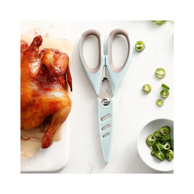 High Quality Household Kitchen Scissors Strong Stainless Steel Kitchen Scissors With Cover