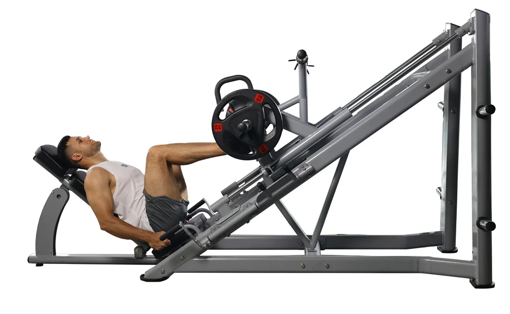 commercial gym equipment plate loaded 45 degree leg press hack squat leg press machine
