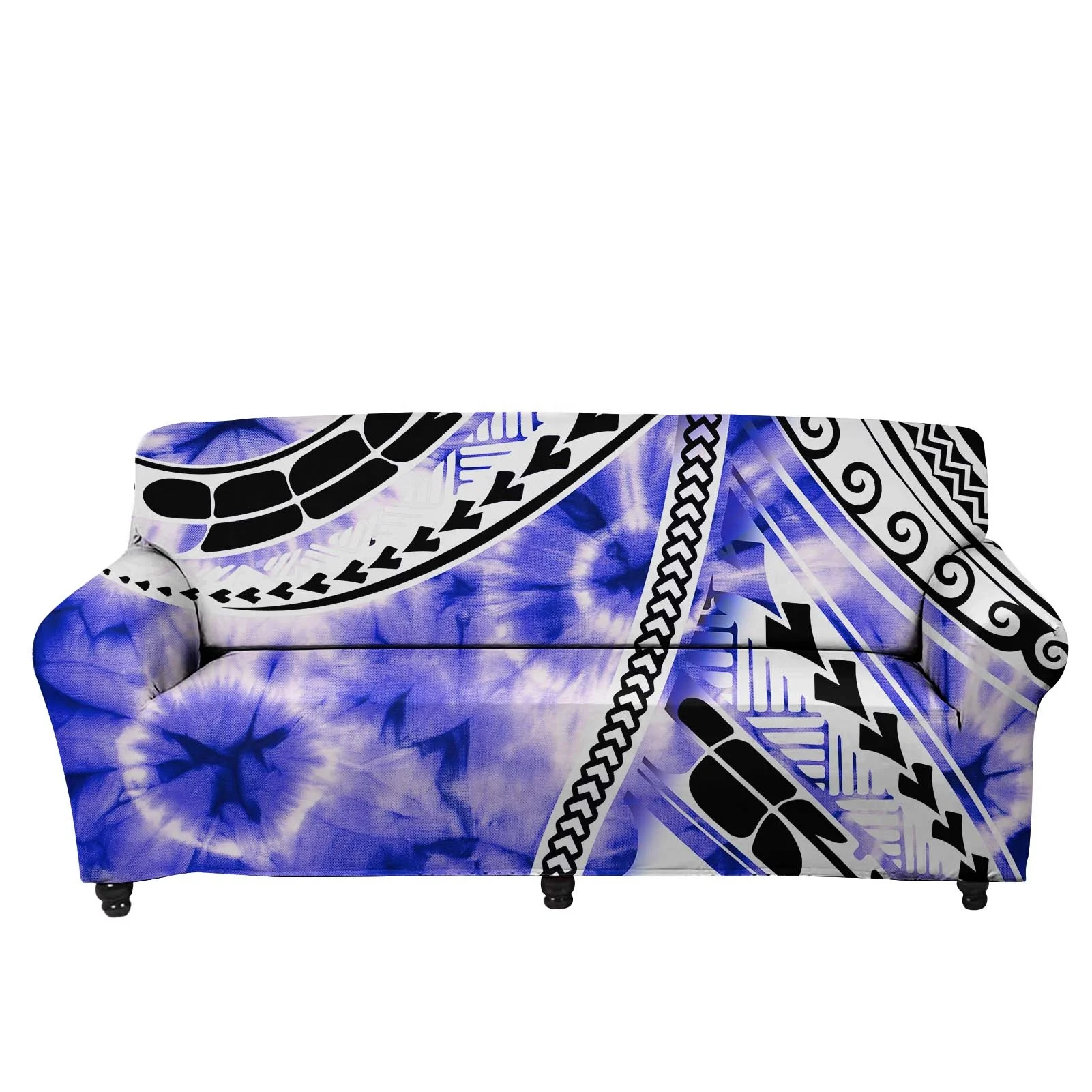 New Arrival Brown Samoan Floral Print Sofa Cover strech sofa cover Slipcover Furniture Protector universal sofa cover 3 seater