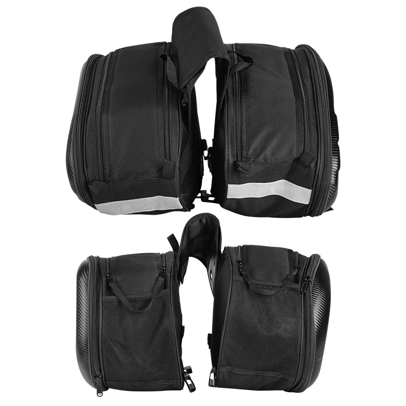 Moto Helmet Travel side Bags Waterproof Motorcycle Saddle Fuel Tank bag Saddle Side Bag Tail Luggage Suitcase