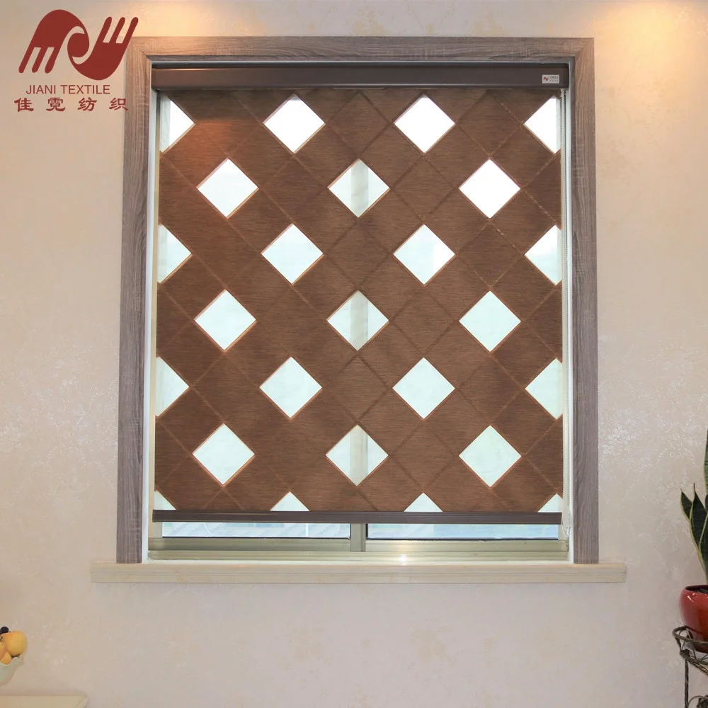 
cheap office blackout window one way vision zebra roller blinds fabric for home decor 