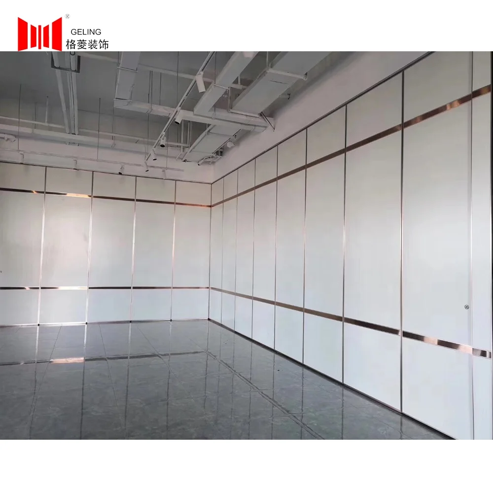 Modern commercial interior portable foldable sound proof hanging movable partition wall for hotel or office