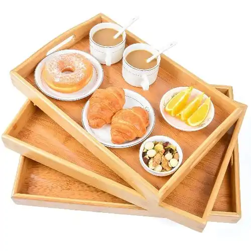 Top kitchen Bamboo Tray factory Customised Wholesale Special Bamboo Wood Tray
