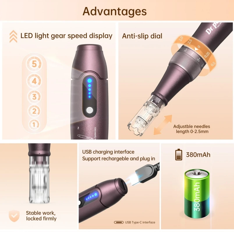 Беспроводная дренажная ручка A10 Derma Pen miconeedling эстетическая Дерма-система прокатки популярные товары в США полезные продавцы