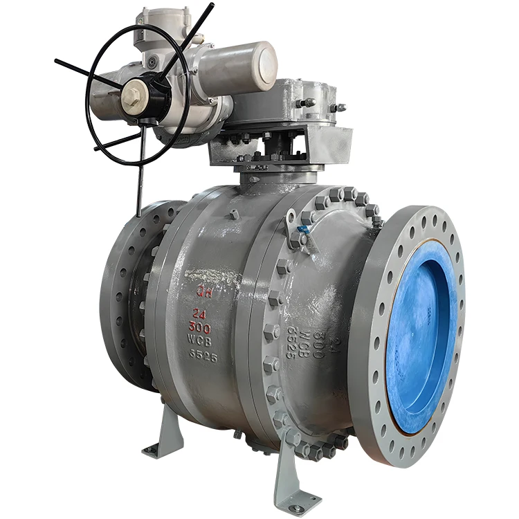 Фиксированный шаровой клапан WCB DN400 PN64 1345 кг для нефти и газа сделано в Китае