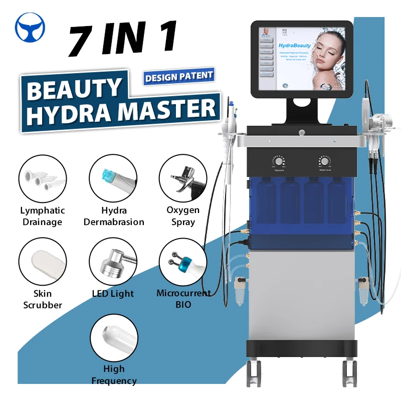 High Quality 14 in 1 Multifunctional Skin Analysis Micro Dermabrasion Skin Analysis Analyzer Aqua Oxigen Salon Facial Machine