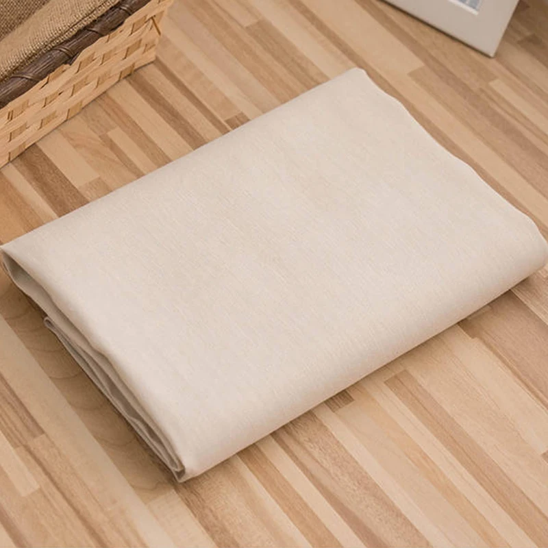 Удобная гладкая крашеная Смешанная бамбуковая льняная рубашка