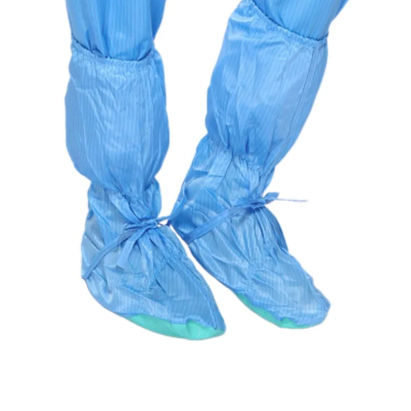 Washable Autoclavable Soft SPU Outsole Cleanroom Antistatic ESD Boot Cover For Pharmaceutical Industry Electronic Factory Lab