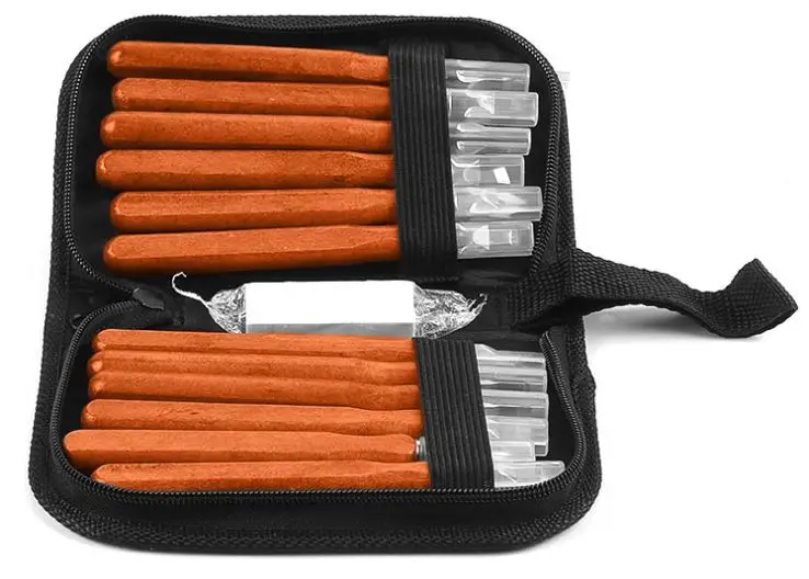 12 PCS Hobby Annatto Graver Alloy Steel Wood Craving Knife Set