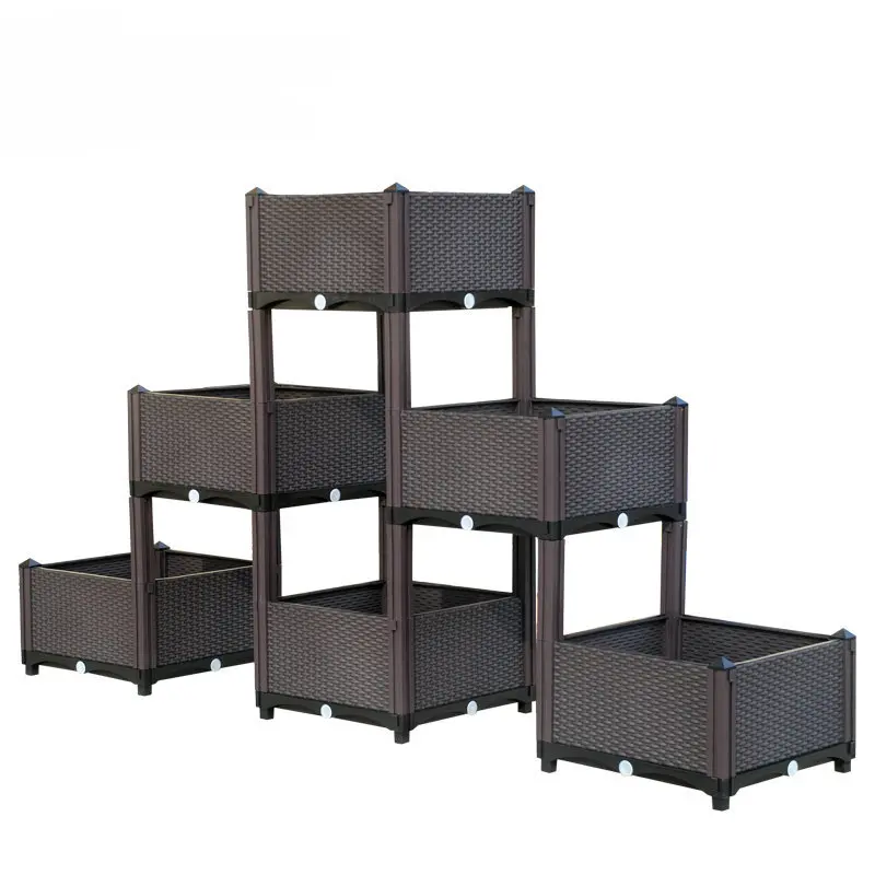 Wholesale planters manufacturers Outdoor Plastic Plant Pots For Vegetables And Flowers Raised Garden Beds