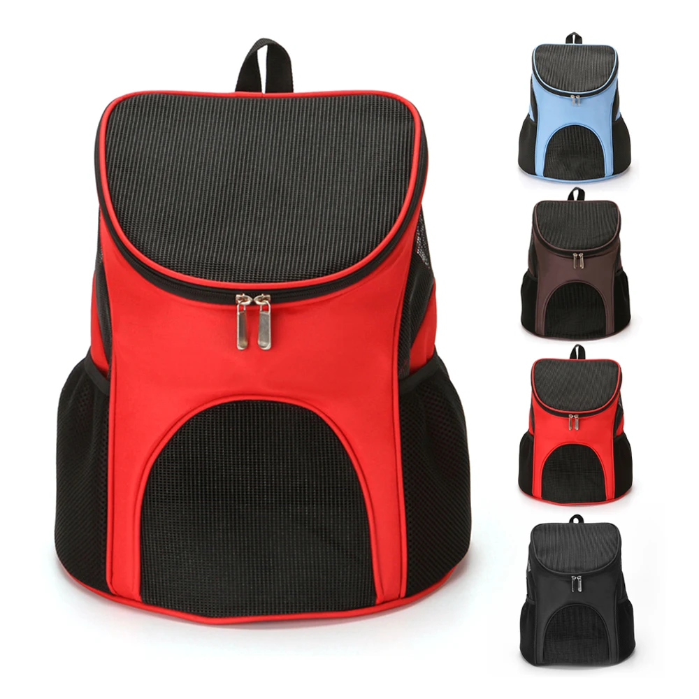 Pet Carrier Backpack Breathable Mesh Cat Backpack Carrier Bag Foldable Dog Backpack Carrier for Small Dogs Rabbits Puppies