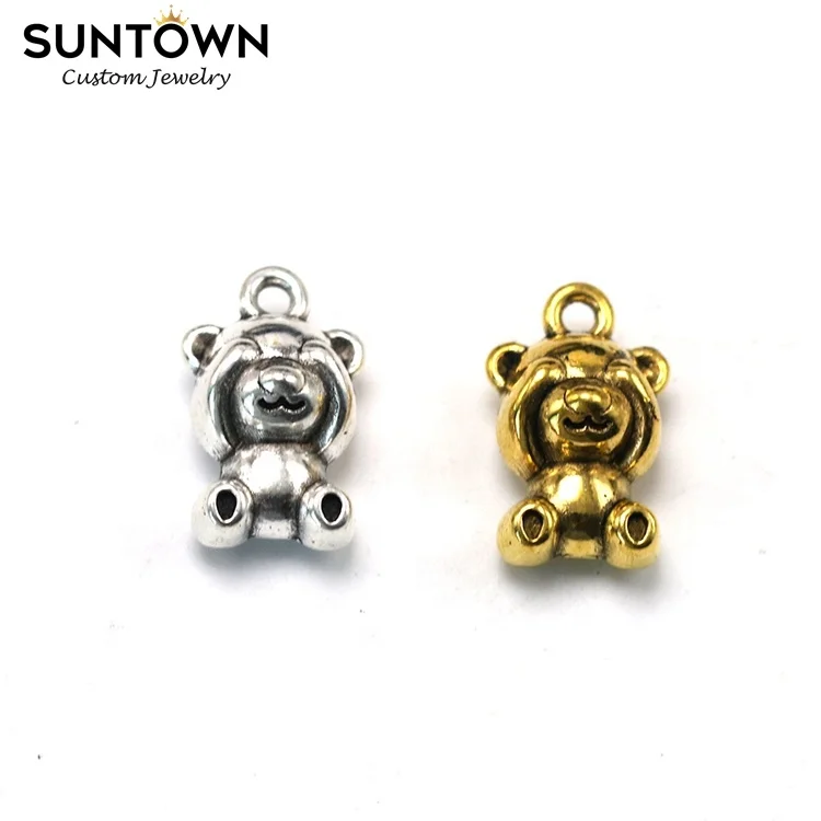 
Suntown Kids Accessories Wholesale Ebay Hot Sale Cute Bear Charms Jewellery Making Animal Charms for Jewelry Finding Sieraden 