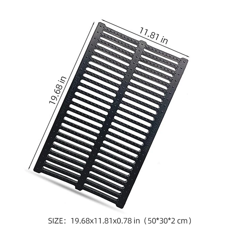Plastic Black Sidewalk Gully Grate Road Drain Covers Linear Floor Drain  Drainage Channel Grate