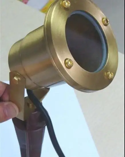 5 Years Warranty DC12V IP68 Brass Forging Underwater Buried Light with MR16 socket with 1m cable Brass Bronze color