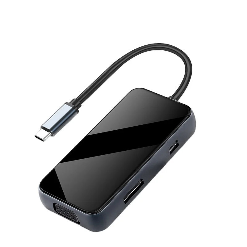 Горячая Распродажа Usb C адаптер 4K HD комбинированный мульти 5 в 1 Usb 3 0 порт 2XUSB2.0 SD/TF карта Thunderbolt Тип C концентратор для Macbook