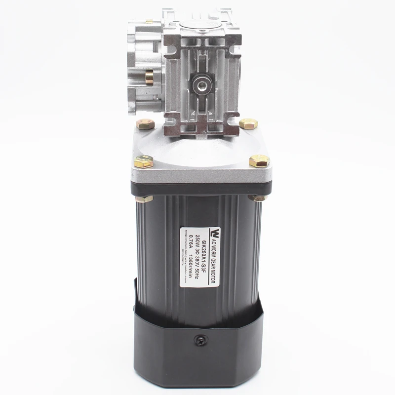 new desgin three phase 120w 140w 250w AC WORM GEAR MOTOR with NMRV series gearbox for garage door