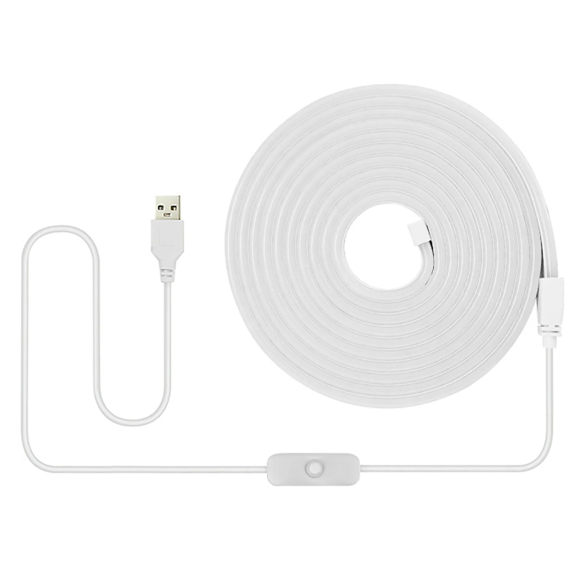 Button 5V USB light strip LED waterproof flexible atmosphere back adhesive low voltage 2835 self-adhesive light strip set