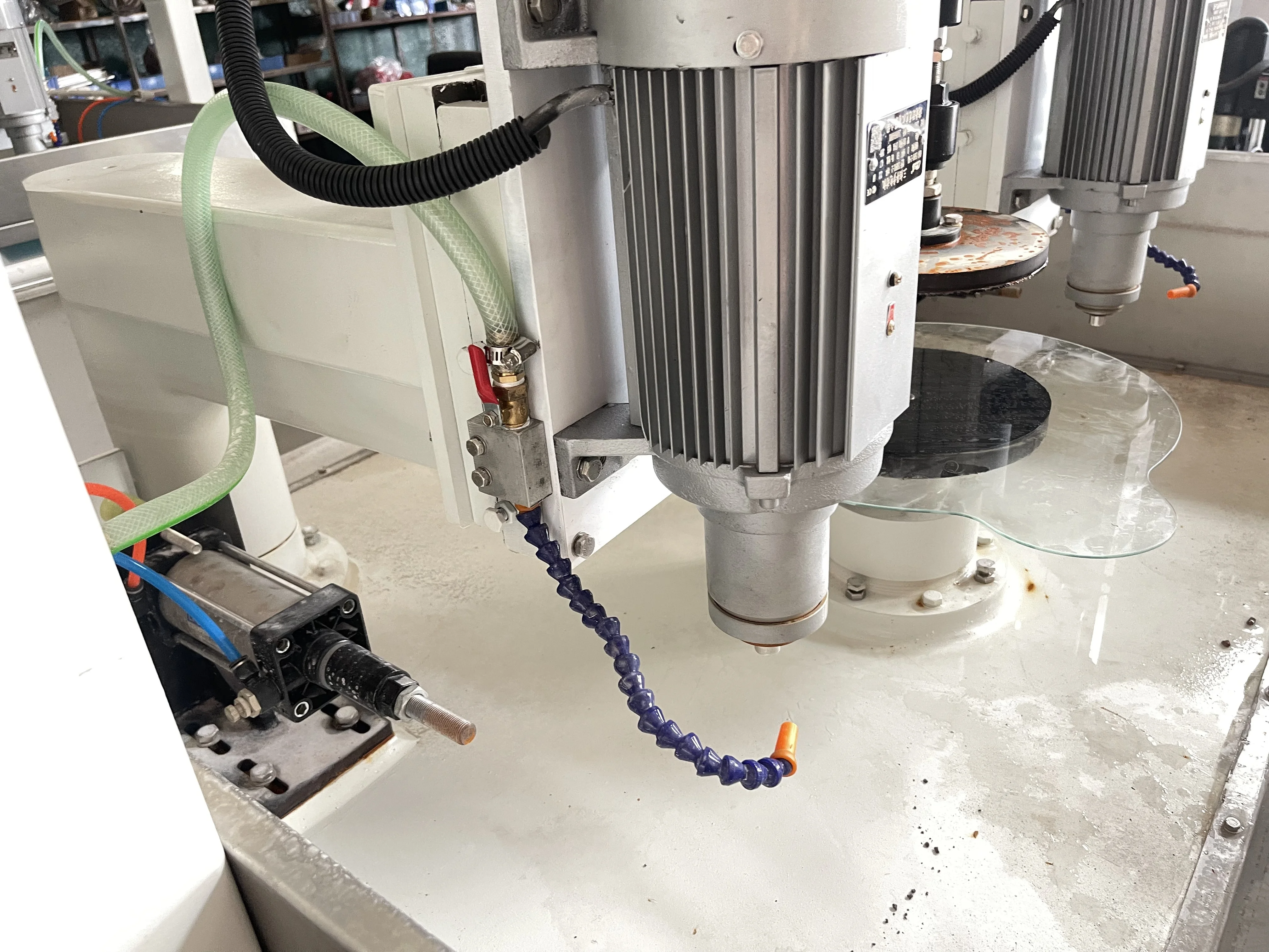 Easy control High Precision Smart Led Mirror round Automatic Glass Machine round glass shape edging machine