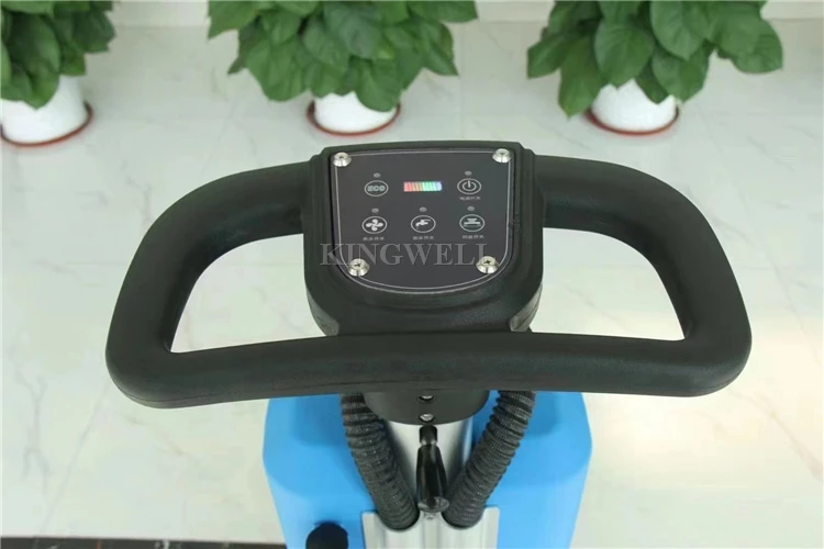 New Design Multi Functional Small Double Disc Walk Behind Push TYPE Scrubber Floor Scrubber Machine