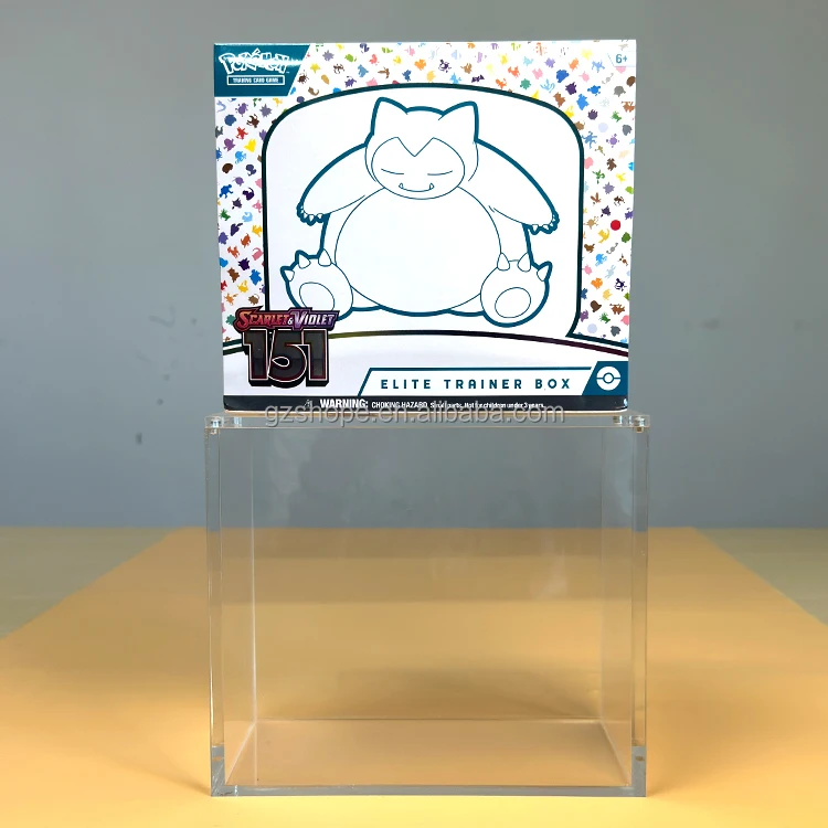 SHP Best Sellers Acrylic Pokemon 151 ETB Scarlet Violet Elite Trainer Box Series Display Case High Quality