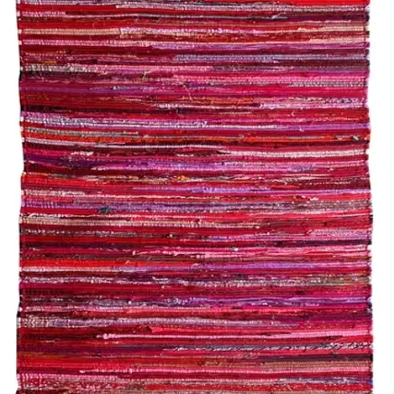 New Design and material Indian Cotton Chindi Nada Cotton Loop Pile Rugs and Carpets at cheaper prices Wholesale Handmade