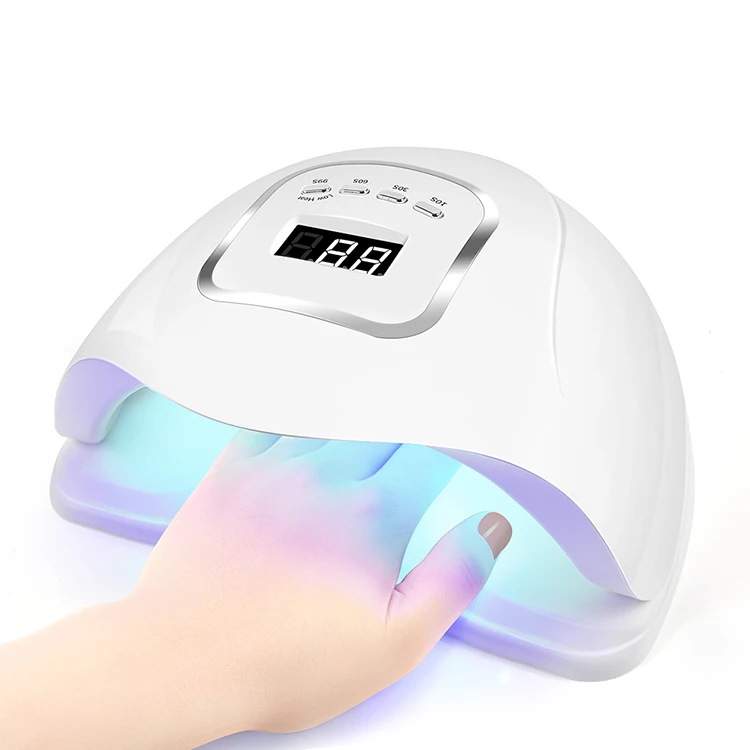 45LEDs Powerful UV LED Nail Dryer For Drying Nail Gel Polish With Large LCD Touch Screen Smart Sensor Nail Lamp